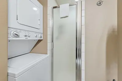 a kitchen with a white refrigerator and a microwave at Dog Friendly Stay Near Trails in Silverthorne in Silverthorne