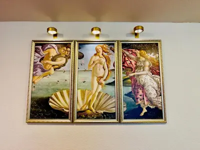 a group of four paintings on a wall at Getaway Spot Close To Red Rocks, Denver & Mtns in Lakewood