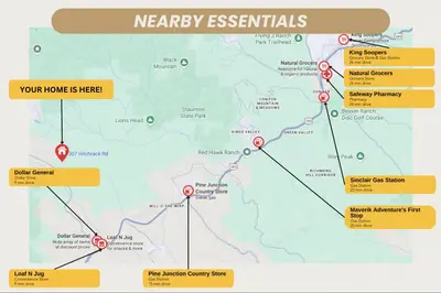 a map of the newry essexlands regeneration area at Cozy Wolfcamp Chalet with Hot Tub, Views with Fast Wifi in Bailey