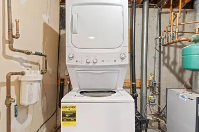 a machine sitting on top of a washing machine at King of the Mountain. Private Hot Tub. Pets allowe in Idaho Springs