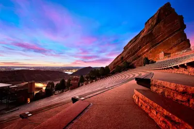 a view from the top of a mountain at sunset at New Classic Comfortable Rino Escape. Pets Welcome in Denver