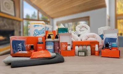 a pile of products sitting on a table at 301 W Meadow Mile #3 in Fraser