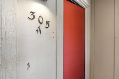 a sign on a wall with numbers on it at Lake Cliffe 305 Building A in Dillon