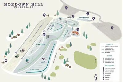a map of the hoover hill recreation center at Windshire Retreat with Pool, Garage and Pet-Friendly in Windsor