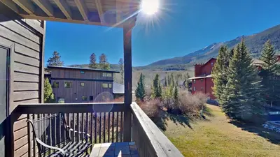 a view from the balcony of a house at Mountain Side D277 in Frisco
