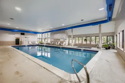 a large swimming pool in a large house at 1806 Decatur condo in Keystone
