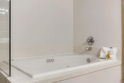 a white bath tub in a white bathroom at 5094 Gateway condo in Keystone