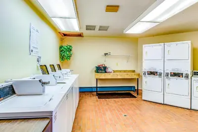 a kitchen with white counters and appliances in a room at Timber Ridge 91226 in Silverthorne