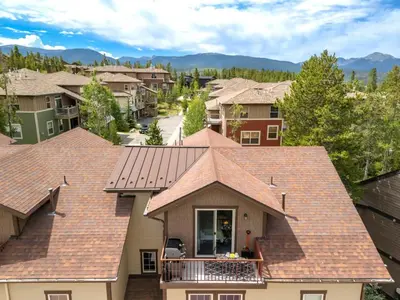arial view of a residential neighborhood with houses at 3 BR Fraser Apartment in Fraser