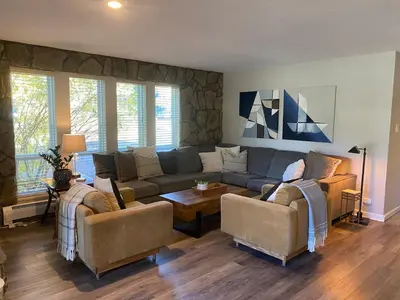 a living room with a couch and two chairs at Lake & Mountain Views, 2BR, 2 BA in Dillon