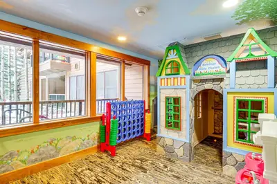 a childs room with a play room with a play room at Walk to Gondola! Keystone Gem in River Run Village in Keystone