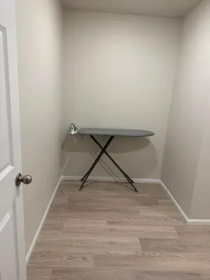 a table in the corner of a room at Bsnsn in Commerce City