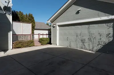 a garage with graffiti on the side of a house at Spacious Single Family Home in the Heart of Denver in Denver