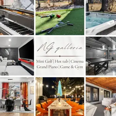 NEW Olde Town Arvada 5BR Luxe Mini Golf Hot Tub Arcade Cinema Gym