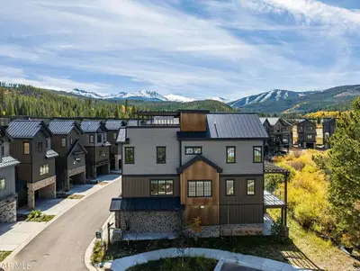 an aerial view of a house with mountains in the background at Home Spa Retreat Downtown WP Walk to Shops Dining in Winter Park