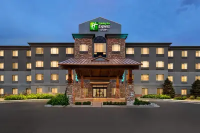 a rendering of the front of a hotel at Holiday Inn Express & Suites Denver Airport by IHG in Denver