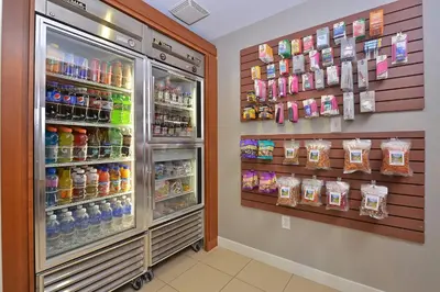 a drink refrigerator in a store with drinks at Residence Inn by Marriott Loveland Fort Collins in Loveland