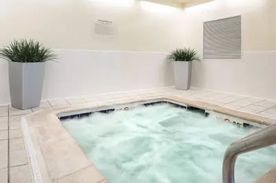 a hot tub in a bathroom with two plants at Fairfield Inn by Marriott Loveland Fort Collins in Loveland