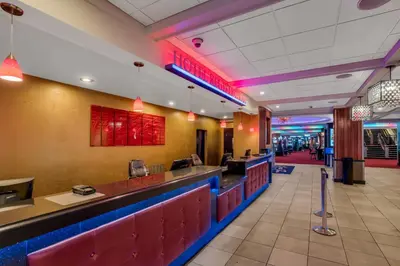 a view of a restaurant with a bar at Grand Z Hotel Casino by Red Lion Hotels in Central City