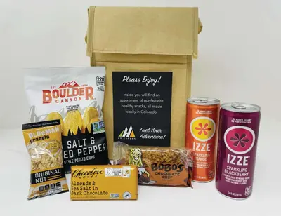 a box of food and a box of food at Embassy Suites By Hilton Boulder in Boulder