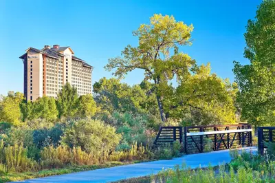 a bridge over a river with buildings in the background at The Westin Westminster in Westminster