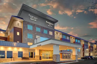a rendering of a hotel with a building at Fairfield by Marriott Inn and Suites Boulder Broomfield Interlocken in Broomfield