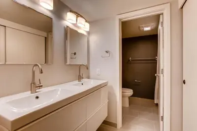 a bathroom with a sink and a toilet at Sts, Johns 2507 in Keystone