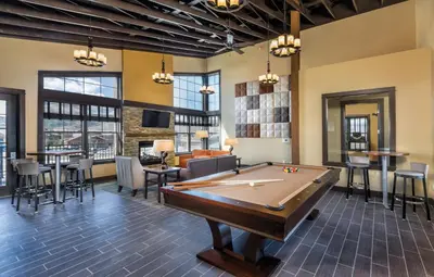 a billiard room with a pool table at WorldMark Granby - Rocky Mountain Preserve in Granby