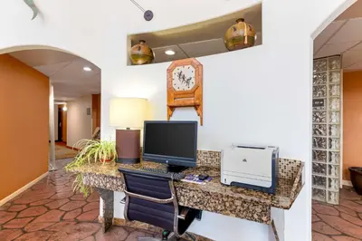 an office with a desk with a computer on it at Best Western Kiva Inn in Fort Collins
