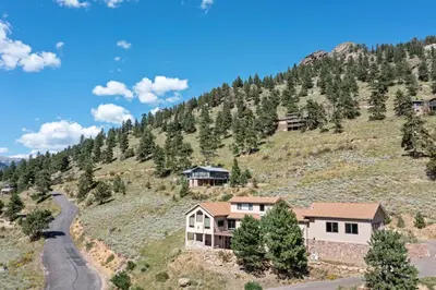 a house on the side of a mountain at Mapes Home in Estes Park