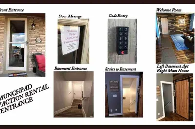 a collage of pictures of different types of doors at Launch Pad 2 Denver, Boulder & Mountains in Lafayette