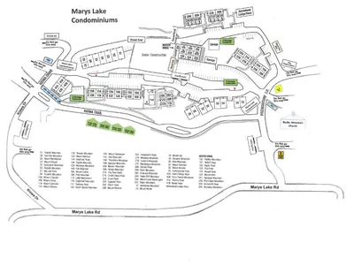a map of the city of margaritas at Mount Chiquita 10A Condo in Estes Park