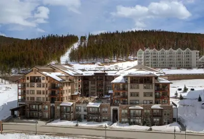 a resort in the snow with snow covered buildings at Fraser Crossing and Founders Pointe in Winter Park