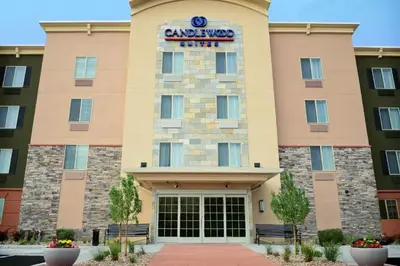 a rendering of the front of a hotel at Candlewood Suites Denver Northeast - Brighton by IHG in Brighton