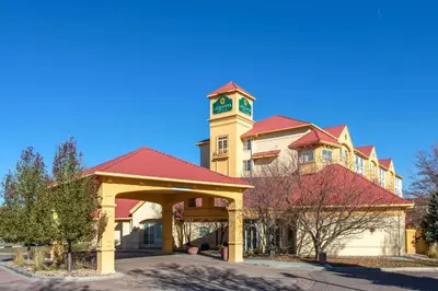 a building with a clock tower on top of it at La Quinta by Wyndham Denver Southwest Lakewood in Lakewood