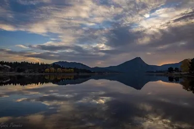 a view of a lake with a cloudy sky at Aspen Grove Getaway - EV #3196 in Estes Park