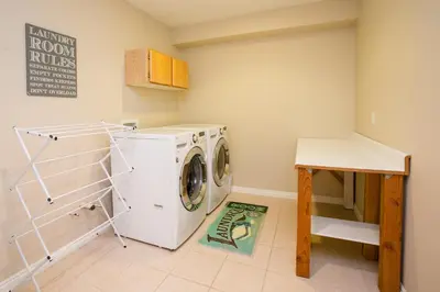 a laundry room with a washer and dryer at Nederland Getaway Home in Nederland