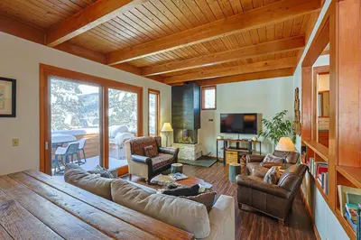 a living room with a couch and chairs and a television at Tennis Townhome 2 Bd 25 Ba TTMR in Keystone