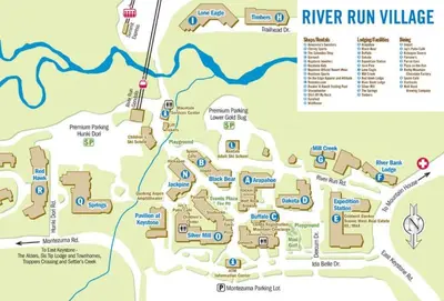 a map of the river run village at 1 Bedroom Plus Murphy Mountain Condo In River Run Village With Mountain Views And Walking Distance To Ski Slopes in Keystone