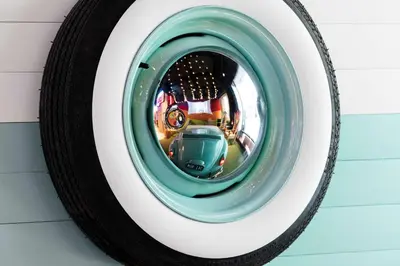 a close up of the wheel of a car at the Curtis Denver - A DoubleTree by Hilton Hotel in Denver