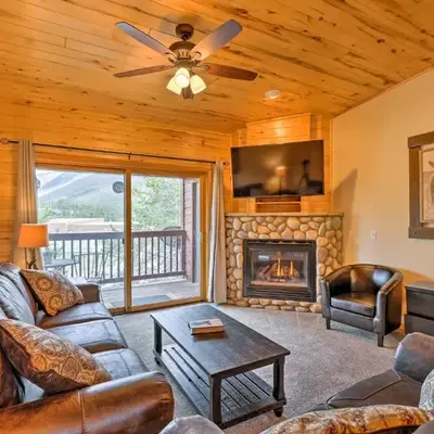 Steps to Grand Lake Condo with Deck and Mtn Views