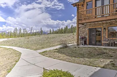 a house with a walkway leading to the front door at Peaceful Fraser Condo with Patio - by Hiking Trails! in Fraser