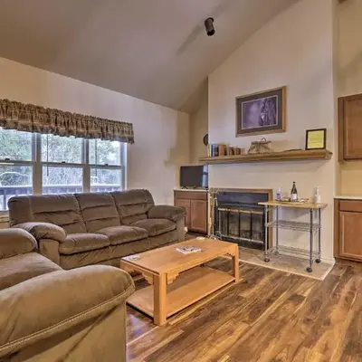 Fireplace and Stream Access Cozy Grand Lake Retreat