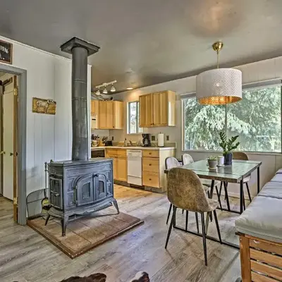 Direct Beach Access Grand Lake Cabin with Deck!