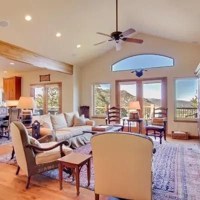 Lake and Mountain Views Stunning Estes Park Home!