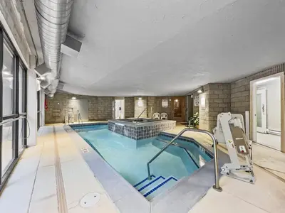 a large indoor swimming pool in a building at 432 Marina Place condo in Dillon