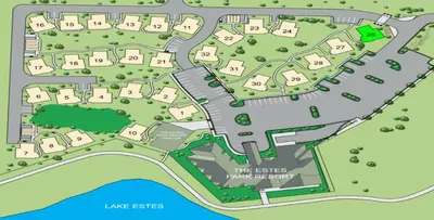 a map of theses play inventory at End Unit - EV Charger, Fireplace & Jacuzzi in Estes Park