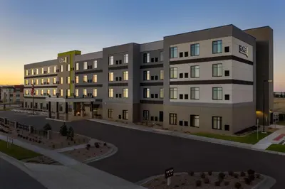 a rendering of a rendering of a building at Home2 Suites by Hilton Denver Central Park in Denver