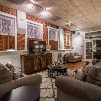 Elegant Loft-Style Retreat in Old Firehouse Alley