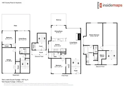 a floor plan of a house at Ironwood Townhome 2989 - Keystone2989com in Keystone